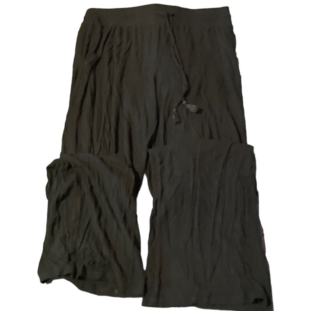 Stars above black pants